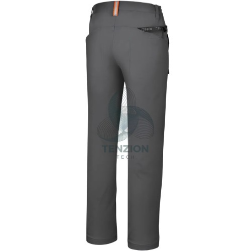 Pantalone Da Lavoro Multitasche Elasticizzato Grigio
