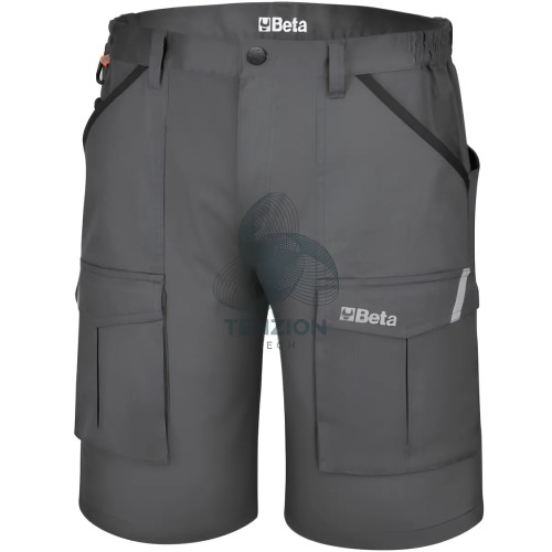 Bermuda Da Lavoro Elasticizzato Grigio