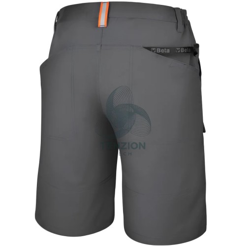 Bermuda Da Lavoro Elasticizzato Grigio