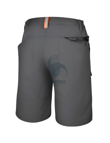 Bermuda Da Lavoro Elasticizzato Grigio