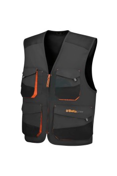Gilet Da Lavoro Leggero T/C Twill Grigio