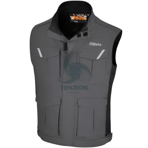 Gilet Da Lavoro Elasticizzato Grigio