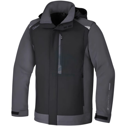 Giacca Da Lavoro Softshell Con Graphene Grigio Nero