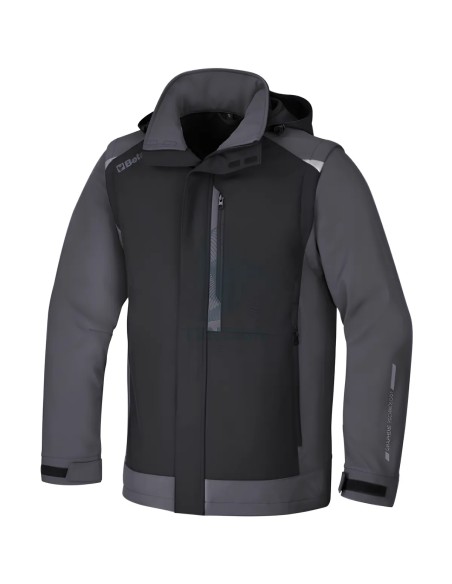 Giacca Da Lavoro Softshell Con Graphene Grigio Nero