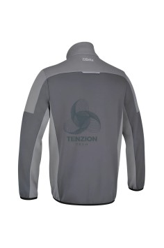 Felpa Da Lavoro Zip Corta Antracite Grigio Chiaro 2