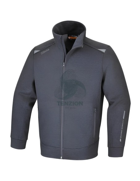 Felpa Da Lavoro Con Zip Lunga Graphene Grigia