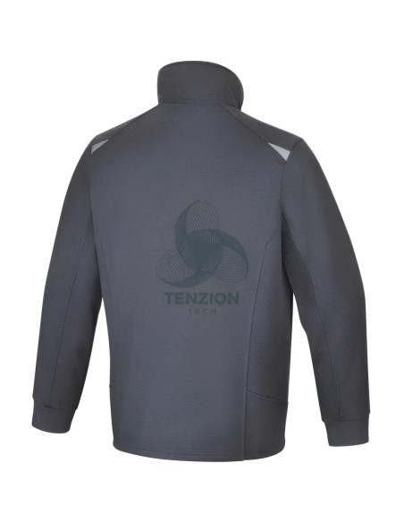 Felpa Da Lavoro Con Zip Lunga Graphene Grigia