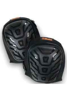 Ginocchiere Esterne Da Lavoro Con Doppia Fascia Elastica Nere 2Pz