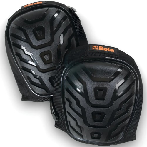 Ginocchiere Esterne Da Lavoro Con Doppia Fascia Elastica Nere 2Pz