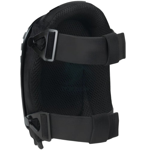 Ginocchiere Esterne Da Lavoro Con Doppia Fascia Elastica Nere 2Pz