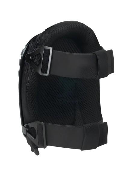 Ginocchiere Esterne Da Lavoro Con Doppia Fascia Elastica Nere 2Pz
