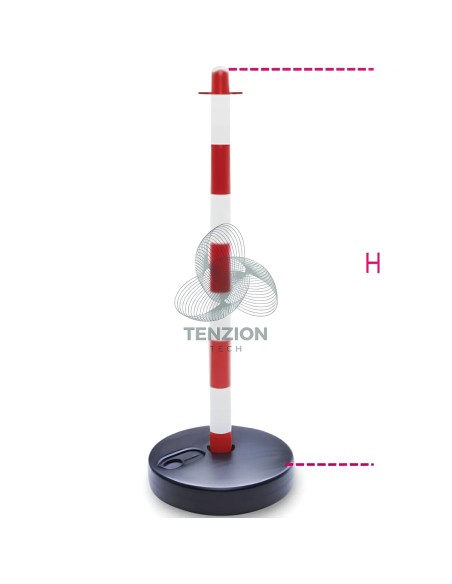 Colonnina Con Base Riempibile Plastica