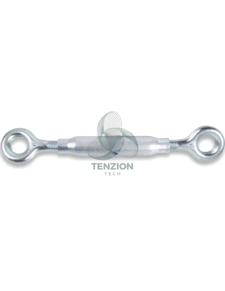 Tenditore Due Occhi Forgiato A Caldo Canaula A Tubo DIN 1478 Zincato