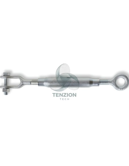 Tenditore Occhio Forcella Canaula A Tubo DIN 1478 Zincato
