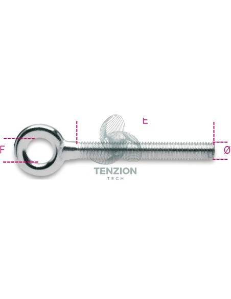 Vite Ad Occhio Per Tasselli Filettatura Destra Zincata