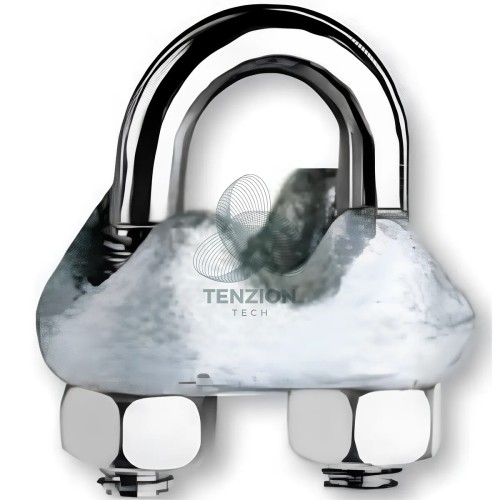 Morsetto Tipo ENEL Dado Alto Corpo Zincato A Caldo Cavallotti Dadi Zincati Sigillati Acciaio Ø4-6mm