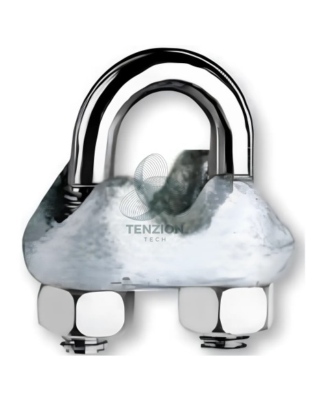 Morsetto Tipo ENEL Dado Alto Corpo Zincato A Caldo Cavallotti Dadi Zincati Sigillati Acciaio Ø4-6mm