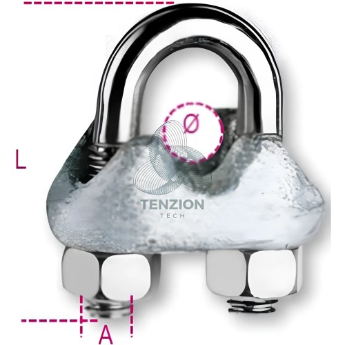 Morsetto Tipo ENEL Dado Alto Corpo Zincato A Caldo Cavallotti Dadi Zincati Sigillati Acciaio Ø4-6mm