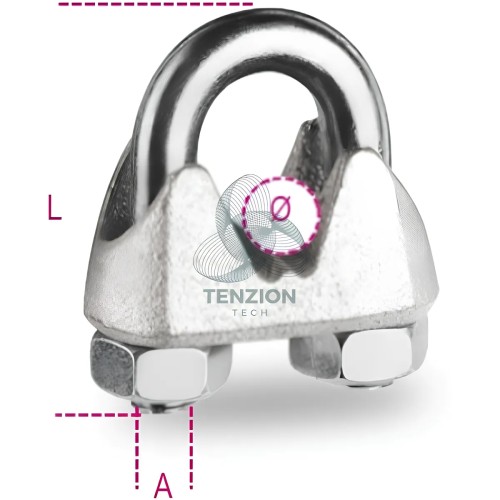 Morsetto Tipo Telecom Corpo Ghisa Malleabile Zincato A Caldo Ø8-10mm