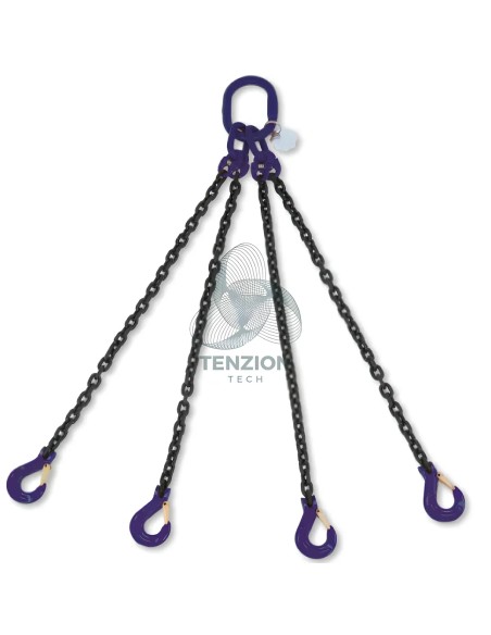 Pendente Per Sollevamento Catena 4 Bracci Grado 10