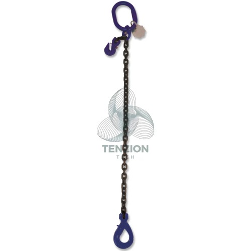 Pendente Per Sollevamento Catena 1 Braccio Gancio Self Locking Accorciatore Grado 10
