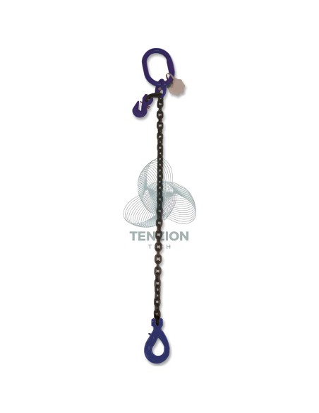 Pendente Per Sollevamento Catena 1 Braccio Gancio Self Locking Accorciatore Grado 10