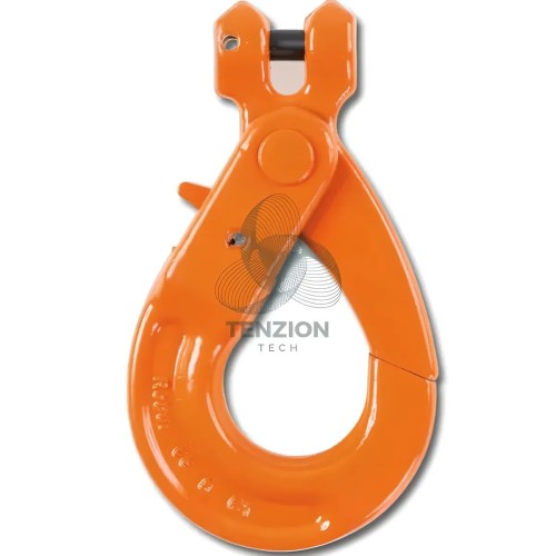 Gancio Per Sollevamento Tipo Self Locking A Forcella Grado 8 Acciaio Legato Alta Resistenza