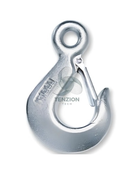Gancio Per Sollevamento Con Sicura Grado 4 Acciaio Al Carbonio Zincato