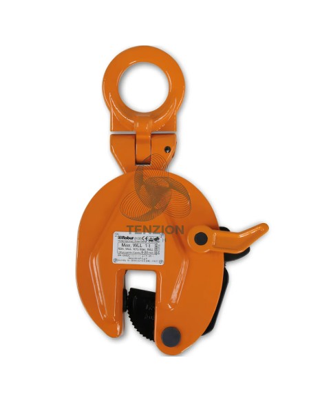 Pinza Per Sollevamento Verticale Di Superfici Piane Durezza 30HRC/300HB Con Anello Sospensione Snodato