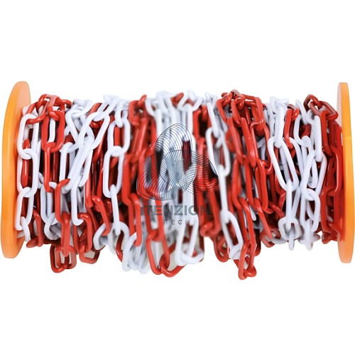 Catena Di Delimitazione Metallo Zincata Verniciata Bianco Rosso Ø5mm 30m