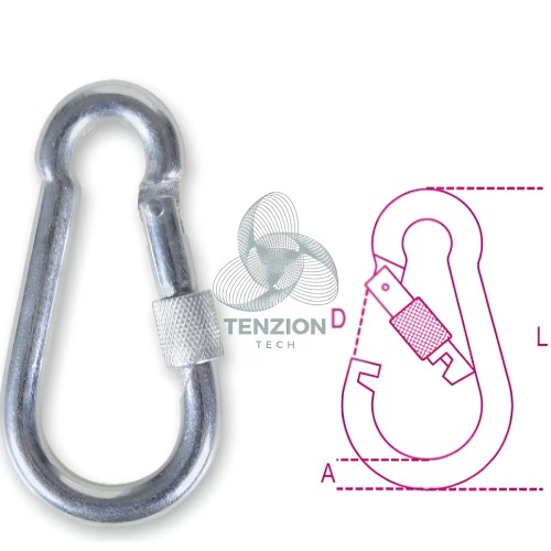 Moschettone Con Anello Per Connessioni Generiche Zincato