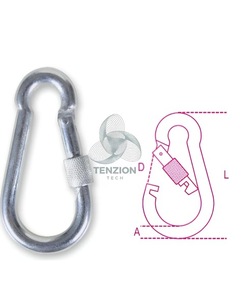 Moschettone Con Anello Per Connessioni Generiche Zincato