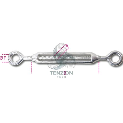 Tenditore Due Occhi Acciaio Inox AISI 316