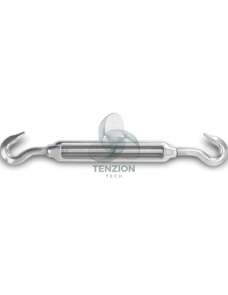 Tenditore Due Ganci Acciaio Inox AISI 316