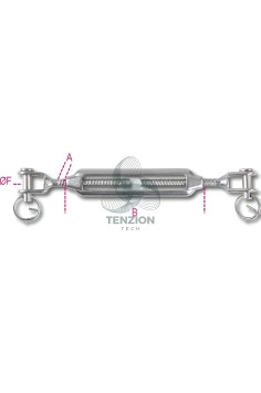 Tenditore Due Forcelle Acciaio Inox AISI 316 2