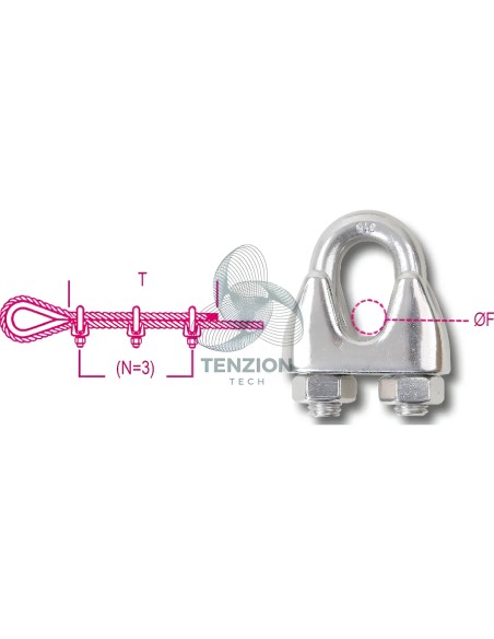 Morsetto Acciaio Inox AISI 316