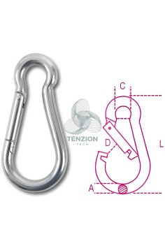 Moschettone Per Connessioni Generiche Acciaio Inox AISI 316 2