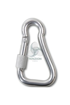Moschettone Asimmetrico Con Ghiera Per Connessioni Generiche Acciaio Inox AISI 316