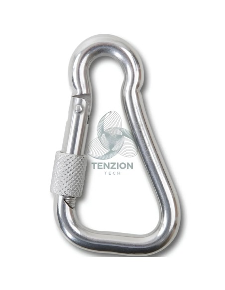 Moschettone Asimmetrico Con Ghiera Per Connessioni Generiche Acciaio Inox AISI 316