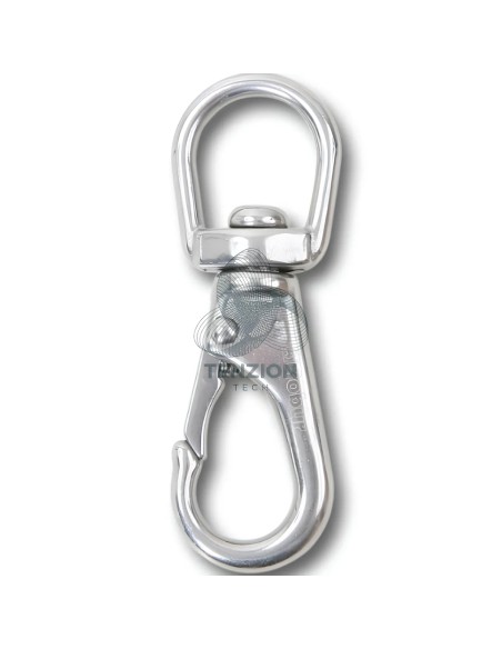 Moschettone A Gancio Con Girello Sicura Acciaio Inox AISI 316