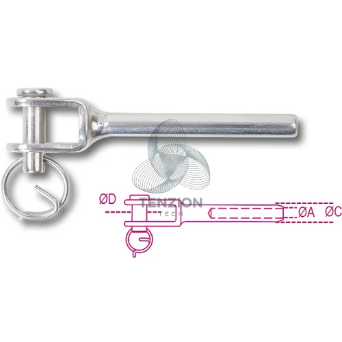 Terminale A Forcella Acciaio Inox AISI 316