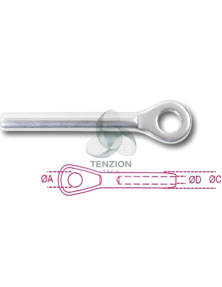 Terminale Ad Occhio Acciaio Inox AISI 316
