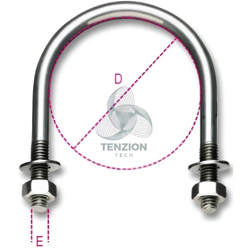 Collare Per Sostegno Tubazioni Acciaio Inox AISI 316