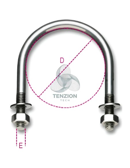 Collare Per Sostegno Tubazioni Acciaio Inox AISI 316