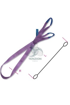 Braca Fascia Di Sollevamento Poliestere Alta Tenacità PES Viola 1T 2
