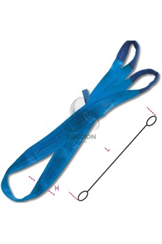 Braca Fascia Di Sollevamento Poliestere Alta Tenacità PES Blu 8T 2
