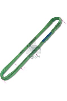 Braca Fascia Di Sollevamento Poliestere Alta Tenacità PES Verde 2T 2