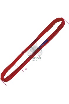Braca Fascia Di Sollevamento Poliestere Alta Tenacità PES Rossa 5T 2