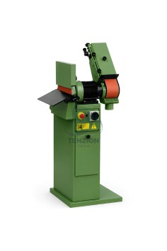 Levigatrice A Nastro Orientabile Con Disco E Base 1000x100mm Ø300mm 15m/s 400V