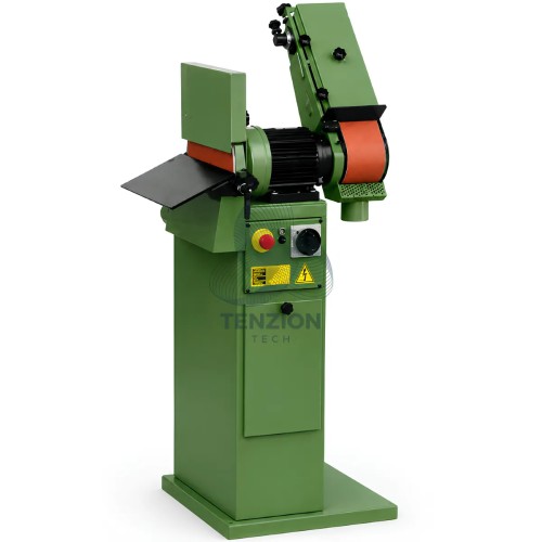 Levigatrice A Nastro Orientabile Con Disco E Base 1000x100mm Ø300mm 15-30m/s 400V